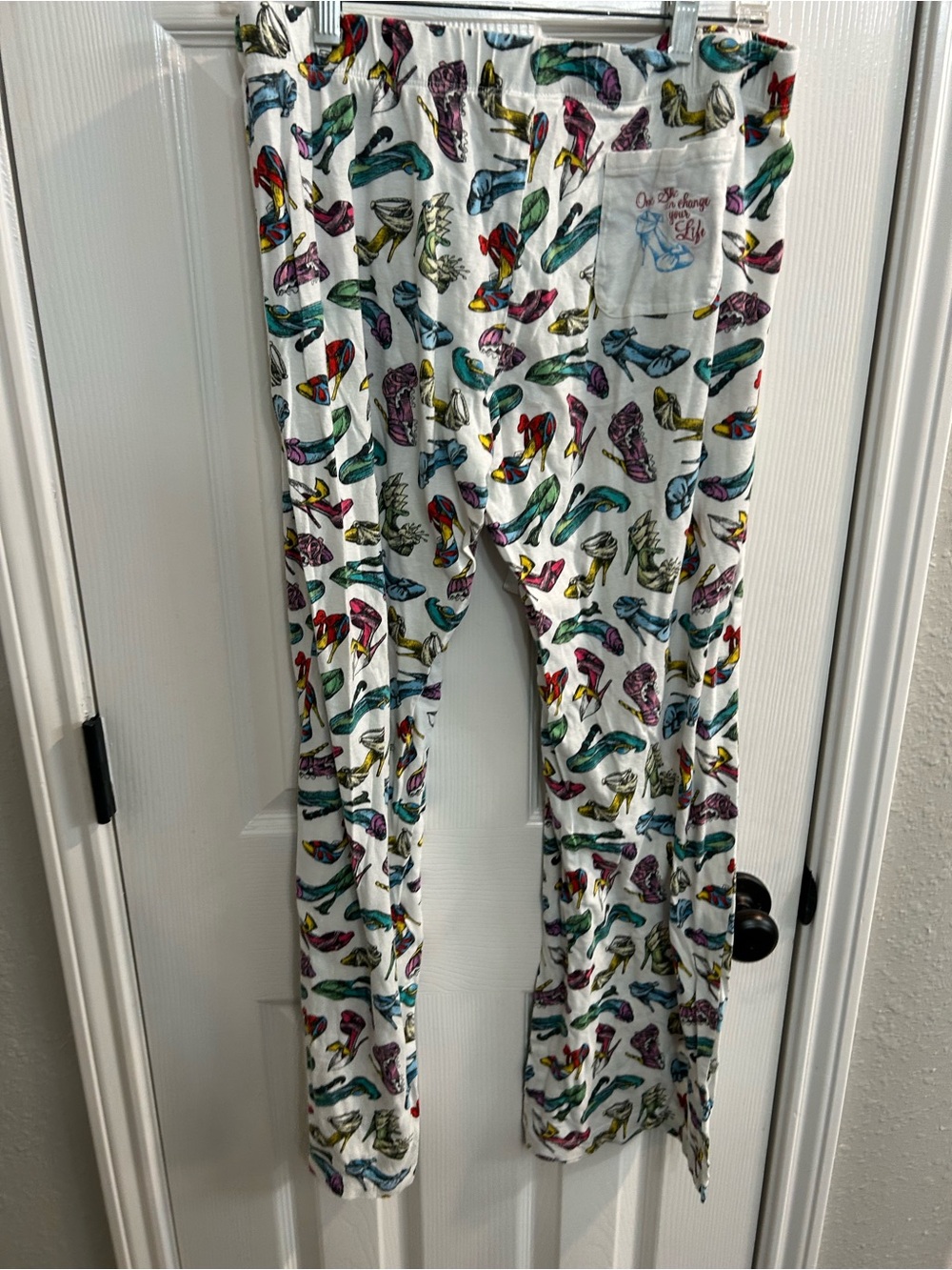 Disney Parks women’s size medium princess heels shoes theme lounge pj pants - Picture 8 of 9